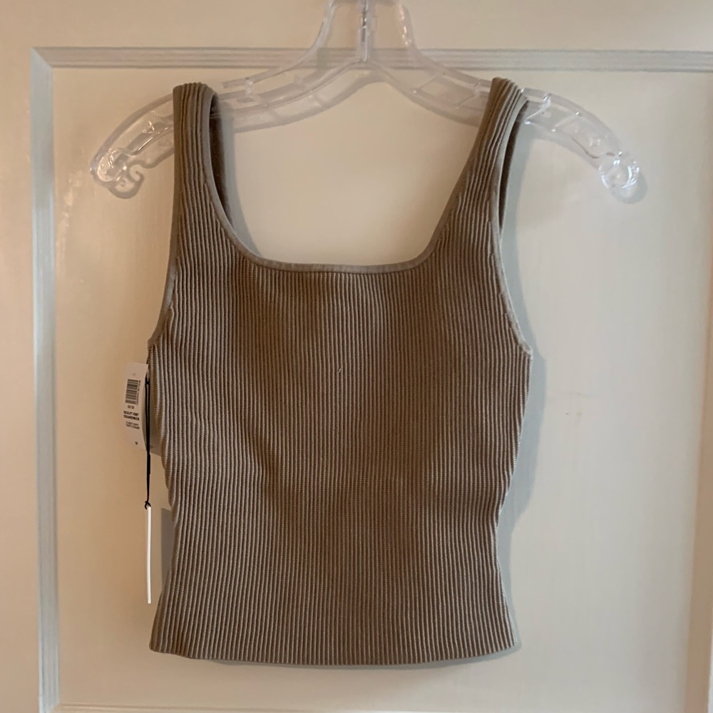 Aritzia Babaton sculpt knit squareneck tank
